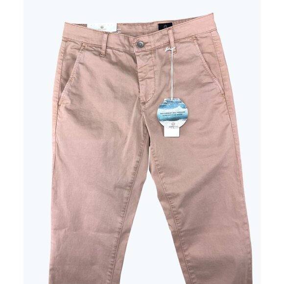 Adriano Goldschmied Mens Jamison Skinny Chino Pants Light Mauve Pink Size 29 - Picture 4 of 15